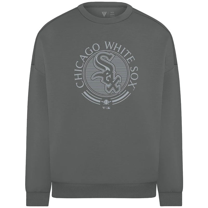 Men's Levelwear Gray Chicago White Sox Luxe Signature Grain Pullover Sweatshirt