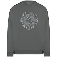 Men's Levelwear Gray Chicago White Sox Luxe Signature Grain Pullover Sweatshirt