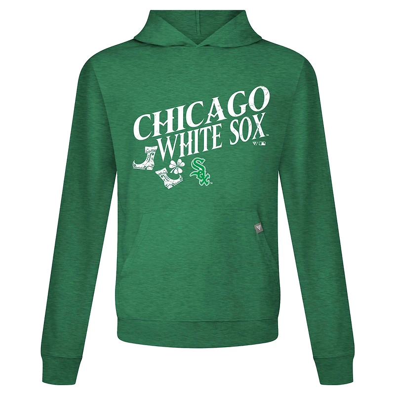 Sweat à capuche pour homme avec bottes relais de la Saint-Patrick Chicago White Sox vert Levelwear