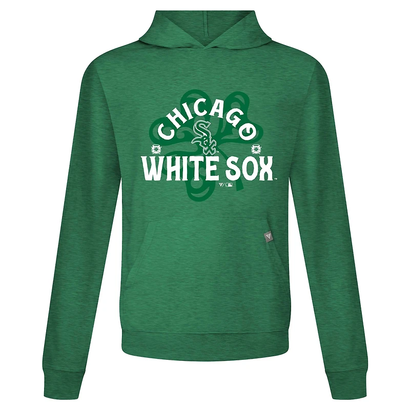 Men's Levelwear Green Chicago White Sox St. Patrick's Day Relay Shamrock Pullover Hoodie