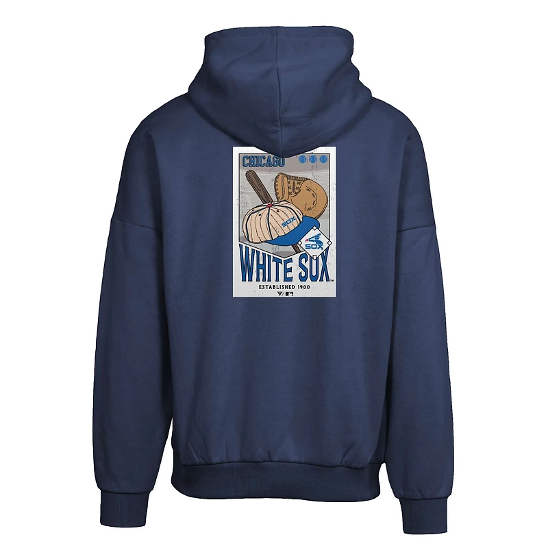 Sweat à capuche bleu marine Chicago White Sox Contact Pro Card pour homme Levelwear