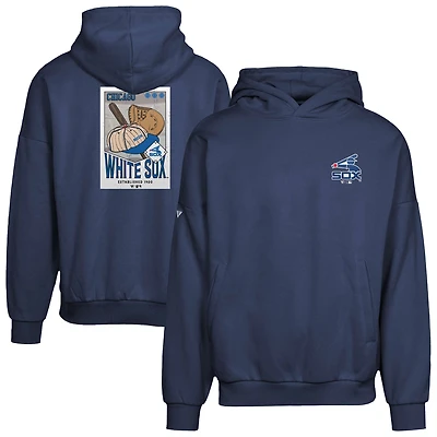 Sweat à capuche bleu marine Chicago White Sox Contact Pro Card pour homme Levelwear