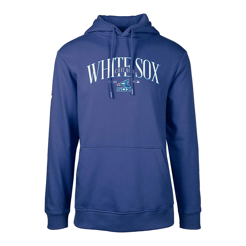 Men's Levelwear Royal Chicago White Sox Cooperstown Collection Podium Retro Pullover Hoodie