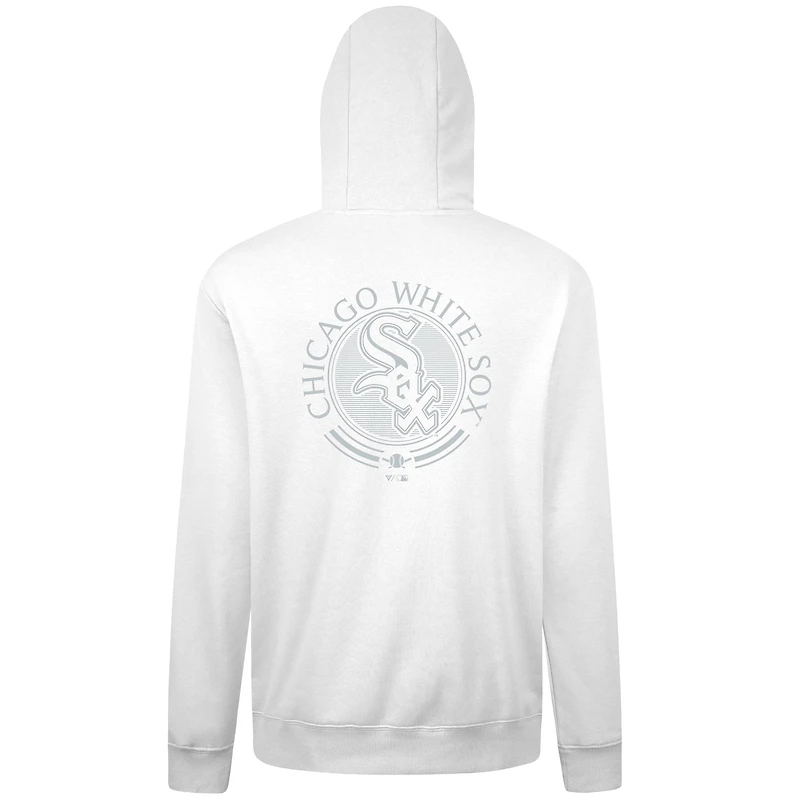 Sweat à capuche blanc motif grainé Podium des Chicago White Sox pour homme