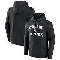 Sweat à capuche noir Chicago White Sox Heart & Soul pour homme, logo athlétique