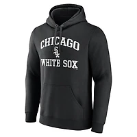 Men's Logo Athletic Black Chicago White Sox Heart & Soul Hoodie
