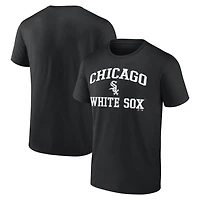Men's Logo Athletic Black Chicago White Sox Heart and Soul T-Shirt