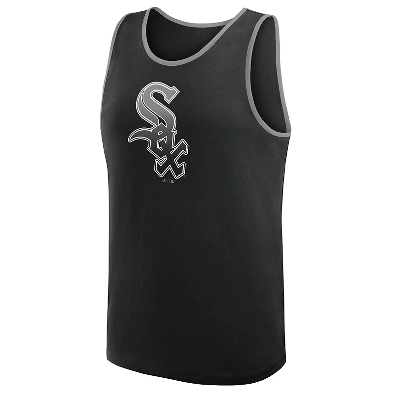 Men's Logo Athletic Black Chicago White Sox Unmatched Success Tank Top