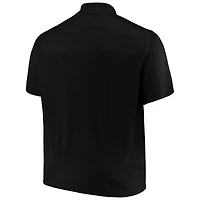 Majestic Black Chicago White Sox Big & Tall Solid Polo œil-de-perdrix pour homme