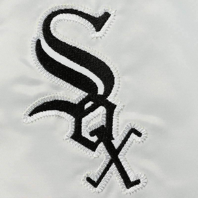 PRF WHTSOX NOIR GRIS MLB HOMMES B&T MNC COACHES VESTE EN SATIN JACMENXHW