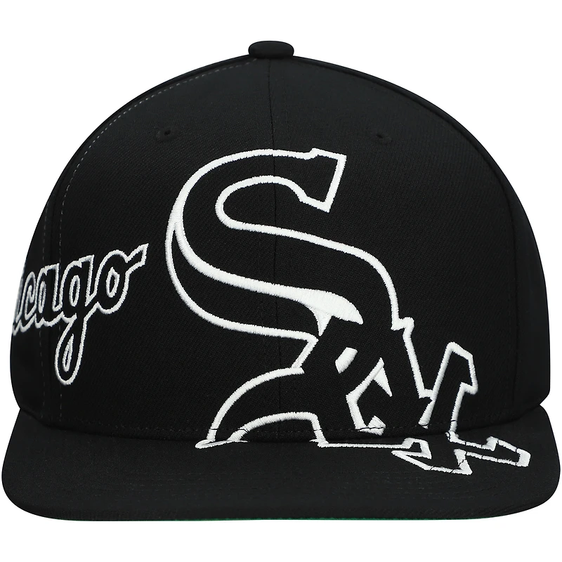 Men's Mitchell & Ness  Black Chicago White Sox Big Time Snapback Hat