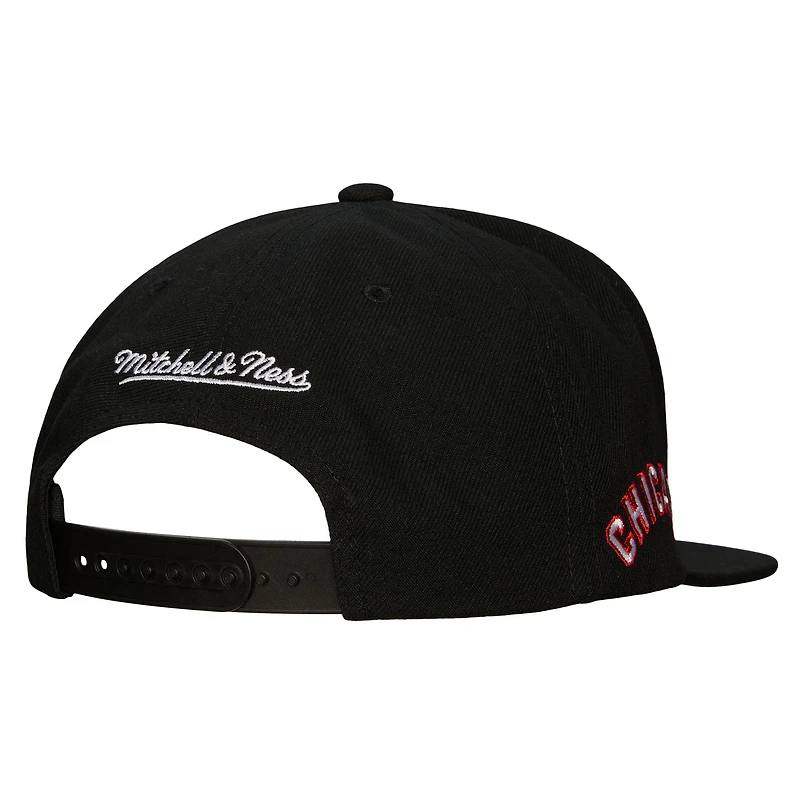 Casquette à visière noire Mitchell & Ness pour homme de la collection Cooperstown des Chicago White Sox