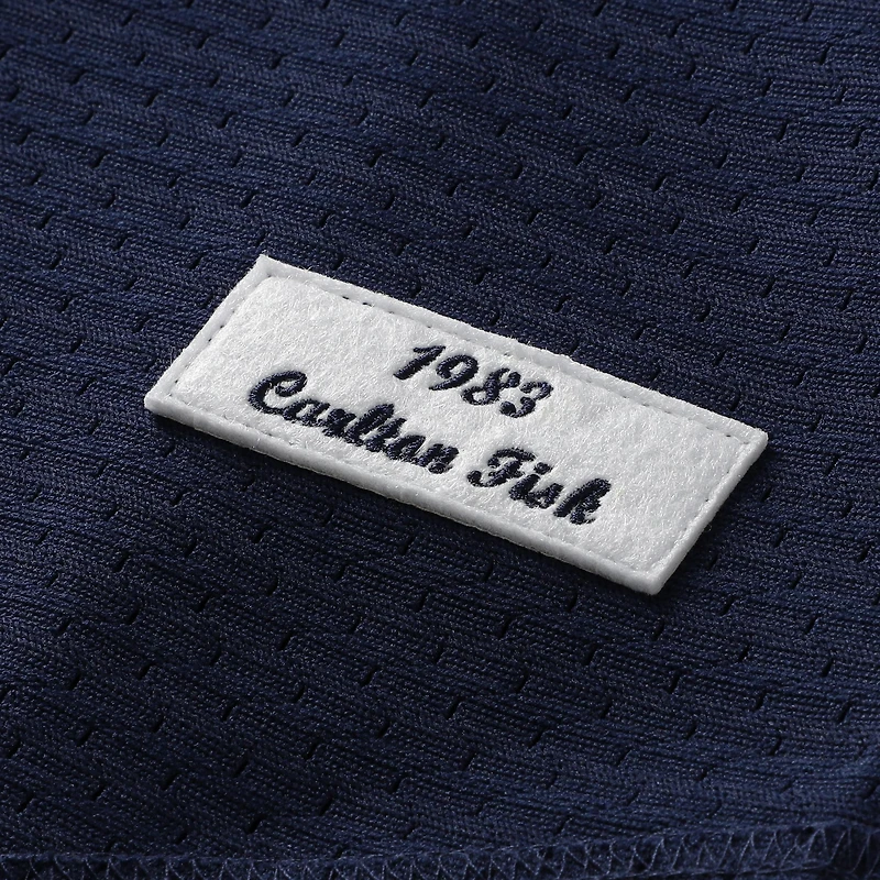 Men's Mitchell & Ness Carlton Fisk White Chicago Sox Authentic Batting Practice Jersey