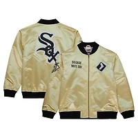 Veste légère en satin entièrement zippée Mitchell & Ness Gold Chicago White Sox OG 2.0 pour hommes