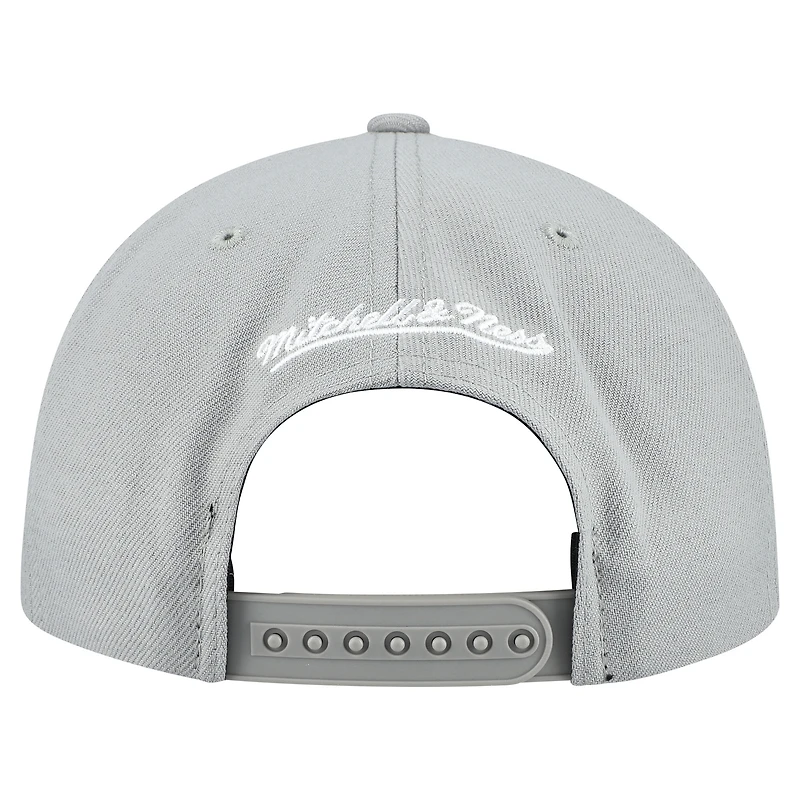 Casquette snapback basique Mitchell & Ness grise Chicago White Sox Cooperstown Collection pour homme