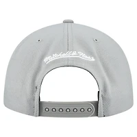 Casquette snapback basique Mitchell & Ness grise Chicago White Sox Cooperstown Collection pour homme