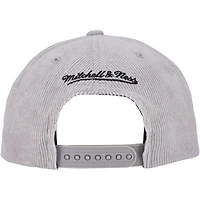 Casquette Snapback en velours côtelé gris Chicago White Sox de Mitchell & Ness pour homme