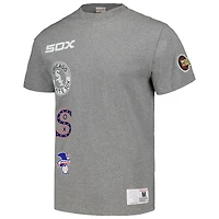 Men's Mitchell & Ness Heather Gray Chicago White Sox Cooperstown Collection City T-Shirt