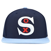 Men's Mitchell & Ness Navy Chicago White Sox Cooperstown Collection Basic Flip Snapback Hat