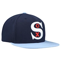 Men's Mitchell & Ness Navy Chicago White Sox Cooperstown Collection Basic Flip Snapback Hat