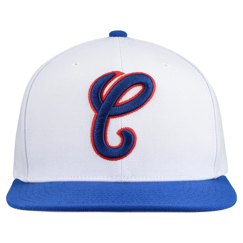 Casquette snapback basique Mitchell & Ness blanche Chicago White Sox Cooperstown Collection pour homme