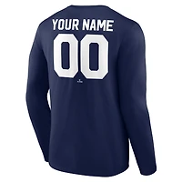 T-shirt à manches longues bleu marine pour homme des Chicago White Sox, collection Cooperstown, avec motif Winning Streak, personnalisé