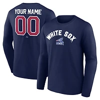 Men's Navy Chicago White Sox Cooperstown Collection Winning Streak Custom Long Sleeve T-Shirt