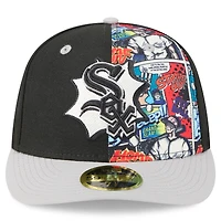 Casquette ajustée 59FIFTY noire/grise des Chicago White Sox 2025 MLB Players' Weekend pour homme New Era