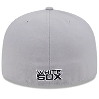 Men's New Era Black/Gray Chicago White Sox Gameday Sideswipe 59FIFTY Fitted Hat