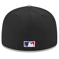Casquette ajustée 59FIFTY Chicago White Sox On Deck New Era pour hommes, noir/gris