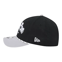 Casquette ajustable New Era 9FORTY M-Crown noire et grise pour homme, aux couleurs des White Sox de Chicago.