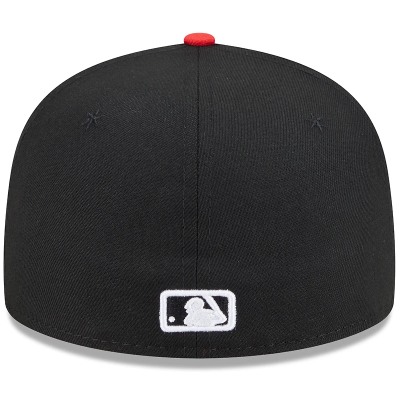 Men's New Era Black/Red Chicago White Sox 2025 City Connect Alternate 59FIFTY Fitted Hat