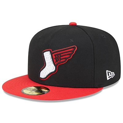 Men's New Era Black/Red Chicago White Sox 2025 City Connect Alternate 59FIFTY Fitted Hat