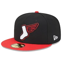 Men's New Era Black/Red Chicago White Sox 2025 City Connect Alternate 59FIFTY Fitted Hat