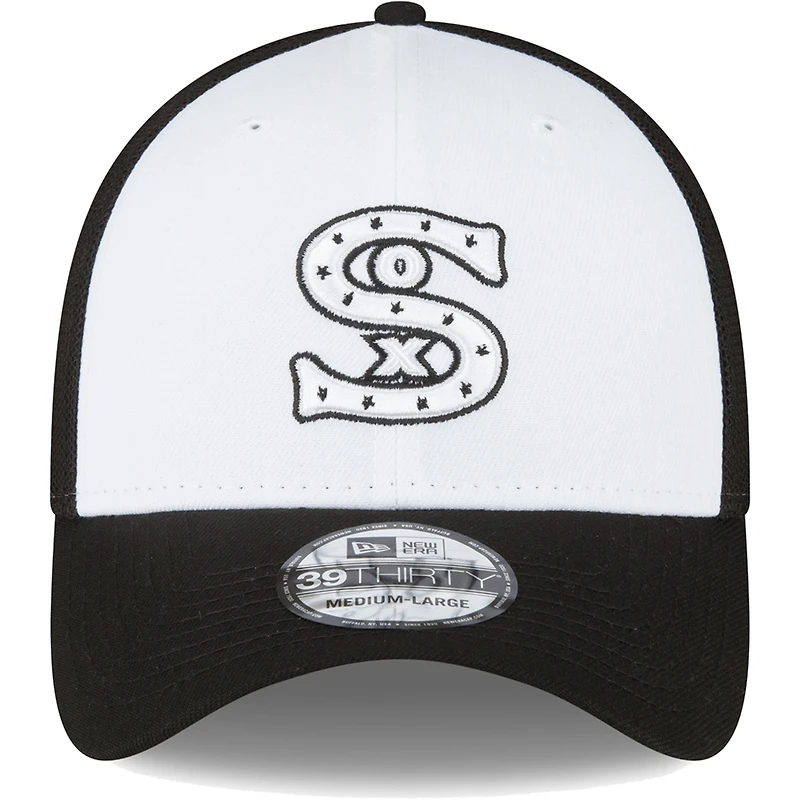 Men's New Era  Black/White Chicago White Sox 2023 On-Field Batting Practice 39THIRTY Flex Hat