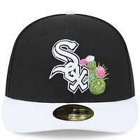 Casquette ajustée New Era noire et blanche pour homme Chicago White Sox, entraînement de printemps 2026, modèle 59FIFTY