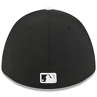 Casquette New Era Flex noire et blanche pour homme, Chicago White Sox, entraînement de printemps 2026, modèle M-Crown 39THIRTY