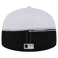 Men's New Era  Black/White Chicago White Sox Paint Stroke 59FIFTY Fitted Hat