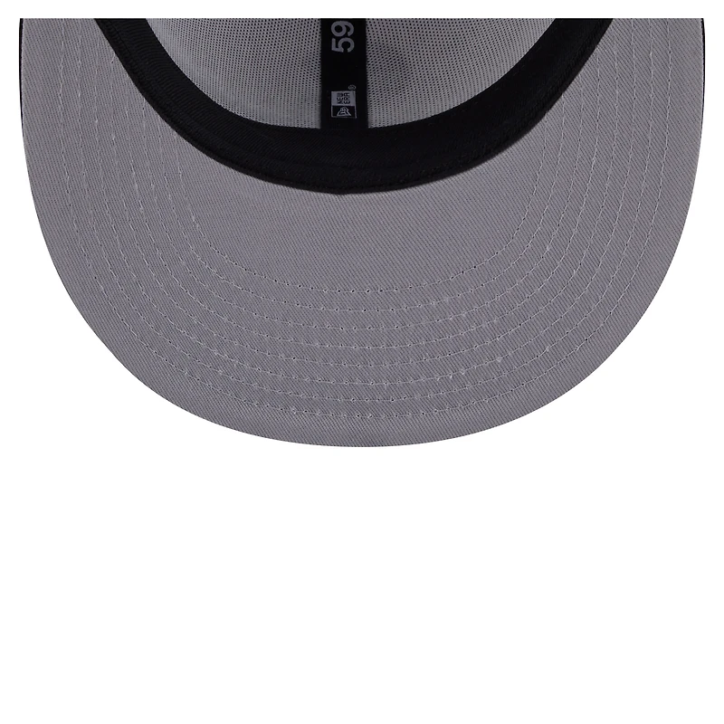 Men's New Era  Black/White Chicago White Sox Paint Stroke 59FIFTY Fitted Hat