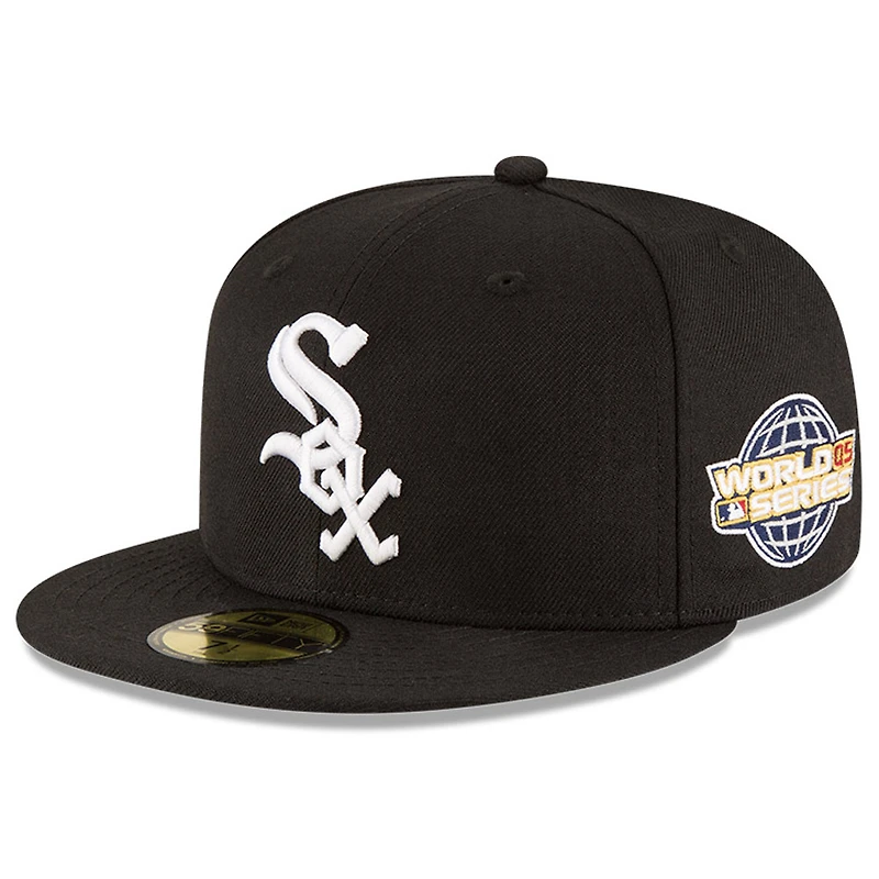 Men's New Era Black Chicago White Sox 2005 World Series Wool 59FIFTY Fitted Hat
