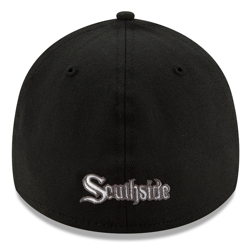 Men's New Era Black Chicago White Sox 2021 City Connect 39THIRTY Flex Hat