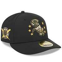 Casquette ajustée 59FIFTY Low Profile pour hommes des Chicago White Sox 2024 de la Journée forces armées New Era, noire
