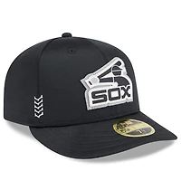Men's New Era  Black Chicago White Sox 2024 Clubhouse Low Profile 59FIFTY Fitted Hat