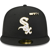 Casquette ajustée New Era noire des Chicago White Sox 2025 59FIFTY Day pour homme avec épingles