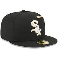 Casquette ajustée New Era noire des Chicago White Sox 2025 59FIFTY Day pour homme avec épingles