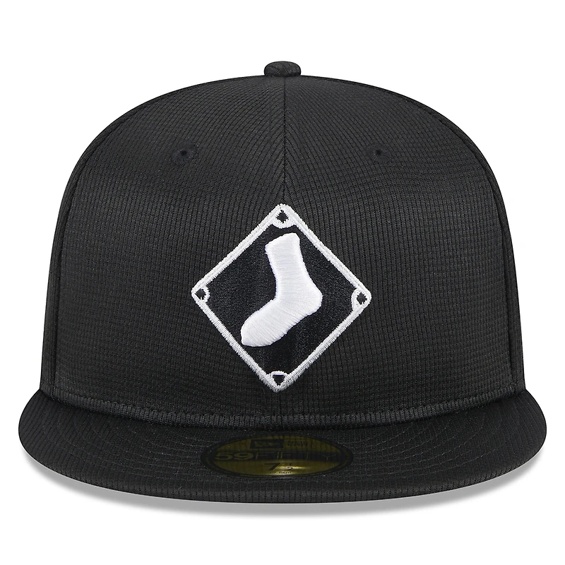 Men's New Era  Black Chicago White Sox 2025 Batting Practice 59FIFTY Fitted Hat