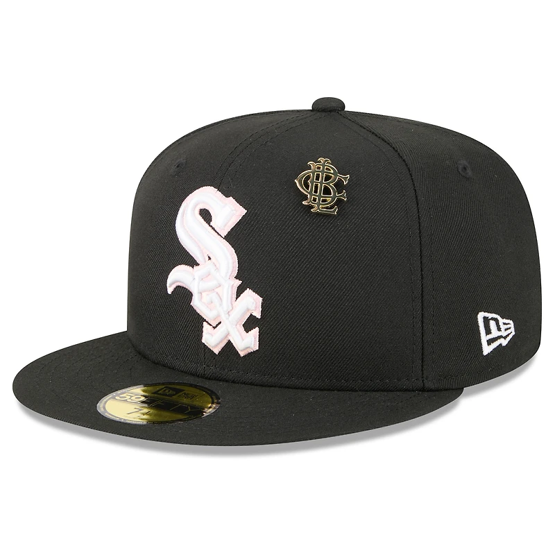 Casquette ajustée New Era 59FIFTY noire des Chicago White Sox 2025 Big League Chew pour homme