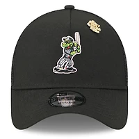 Men's New Era  Black Chicago White Sox 2025 Big League Chew A-Frame 9FORTY Adjustable Trucker Hat