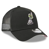 Men's New Era  Black Chicago White Sox 2025 Big League Chew A-Frame 9FORTY Adjustable Trucker Hat