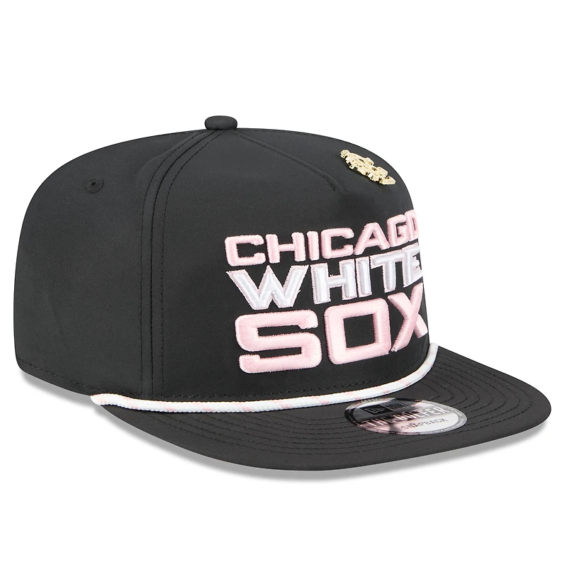 Casquette snapback noire New Era Chicago White Sox 2025 Big League Chew Golfer pour homme
